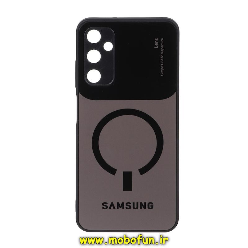 قاب گوشی Galaxy A05S سامسونگ PVD مدل LENS طرح مگ سیف محافظ لنز دار مشکی کاکائویی کد 25618