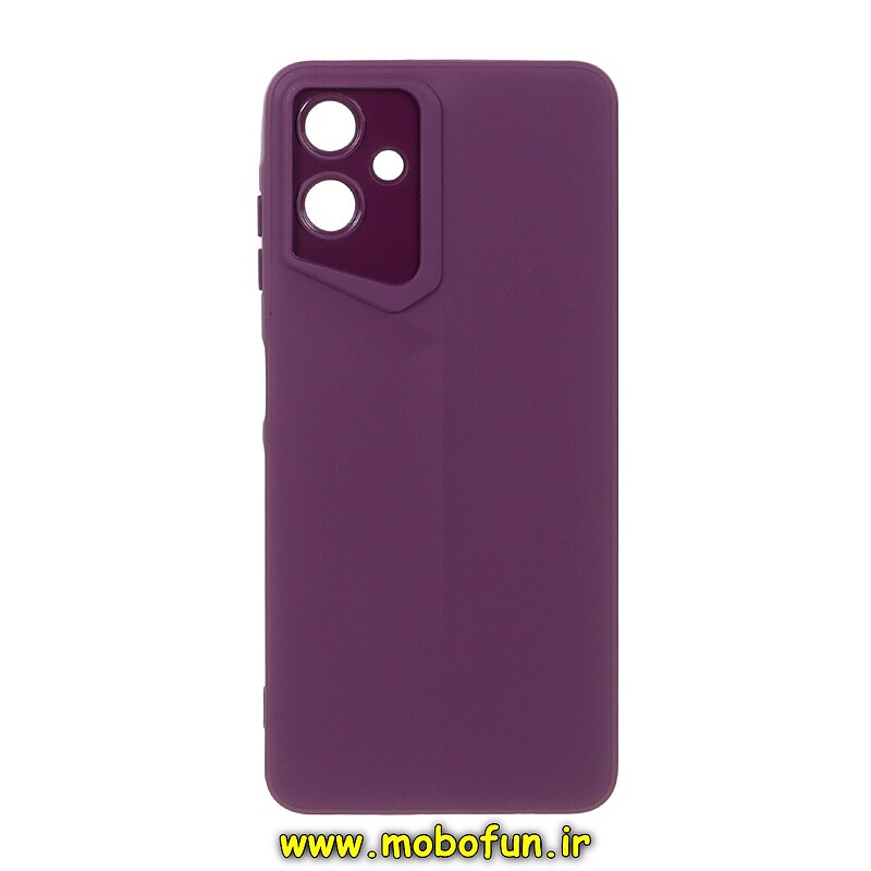 قاب گوشی Galaxy A06 سامسونگ Porsche Design سیلیکونی ژله ای محافظ لنز دار بنفش کد 25625