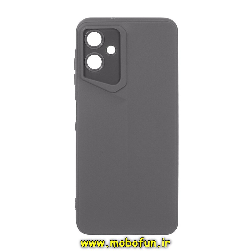 قاب گوشی Galaxy A06 سامسونگ Porsche Design سیلیکونی ژله ای محافظ لنز دار خاکستری کد 25627