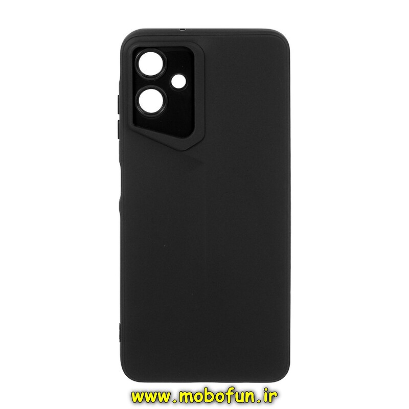 قاب گوشی Galaxy A06 سامسونگ Porsche Design سیلیکونی ژله ای محافظ لنز دار مشکی کد 25629