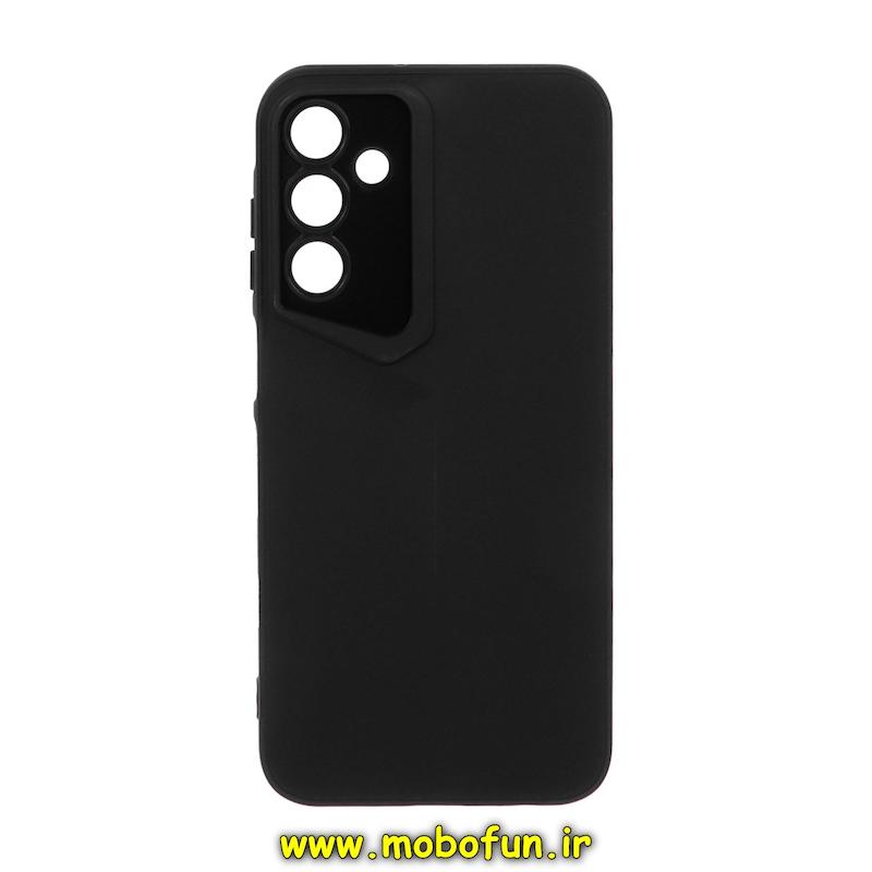 قاب گوشی Galaxy A15 سامسونگ Porsche Design سیلیکونی ژله ای محافظ لنز دار مشکی کد 25655