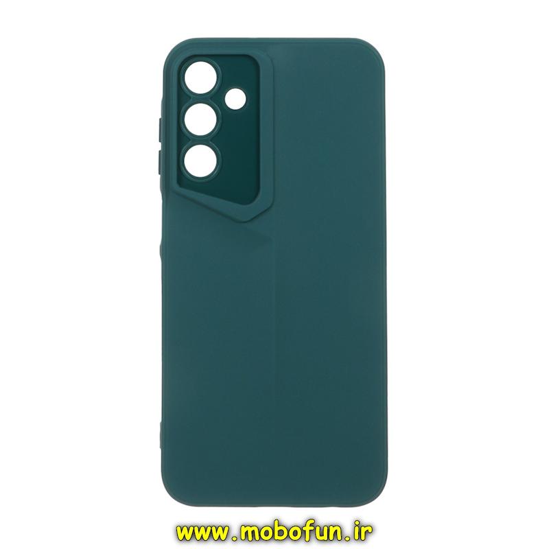 قاب گوشی Galaxy A15 سامسونگ Porsche Design سیلیکونی ژله ای محافظ لنز دار سبز کد 25656