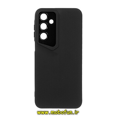 قاب گوشی Galaxy A16 سامسونگ Porsche Design سیلیکونی ژله ای محافظ لنز دار مشکی کد 25658