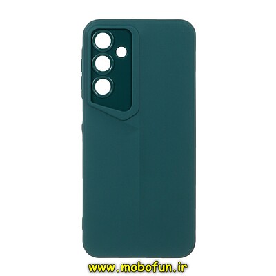 قاب گوشی Galaxy A16 سامسونگ Porsche Design سیلیکونی ژله ای محافظ لنز دار سبز کد 25659