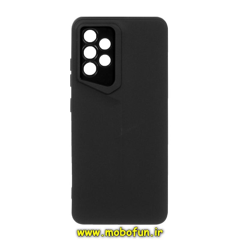 قاب گوشی Galaxy A32 4G سامسونگ Porsche Design سیلیکونی ژله ای محافظ لنز دار مشکی کد E69-25687