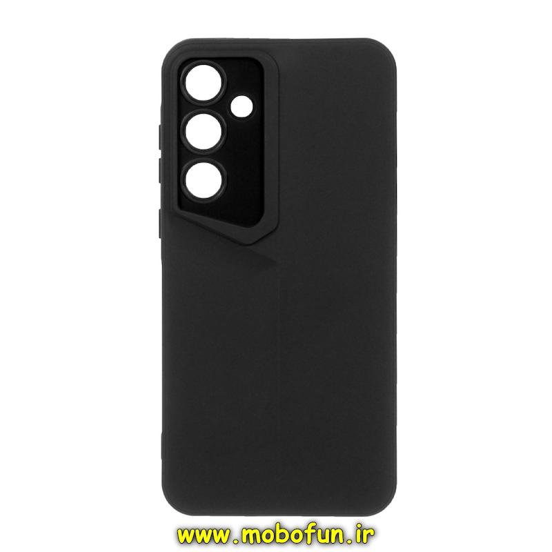 قاب گوشی Galaxy A35 سامسونگ Porsche Design سیلیکونی ژله ای محافظ لنز دار مشکی کد 25694