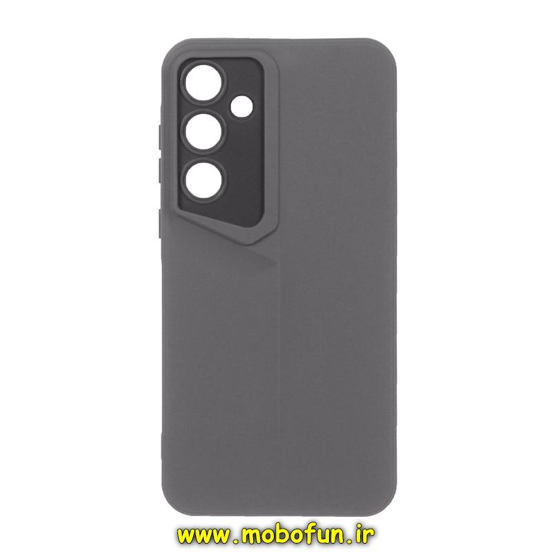 قاب گوشی Galaxy A35 سامسونگ Porsche Design سیلیکونی ژله ای محافظ لنز دار خاکستری کد 25695