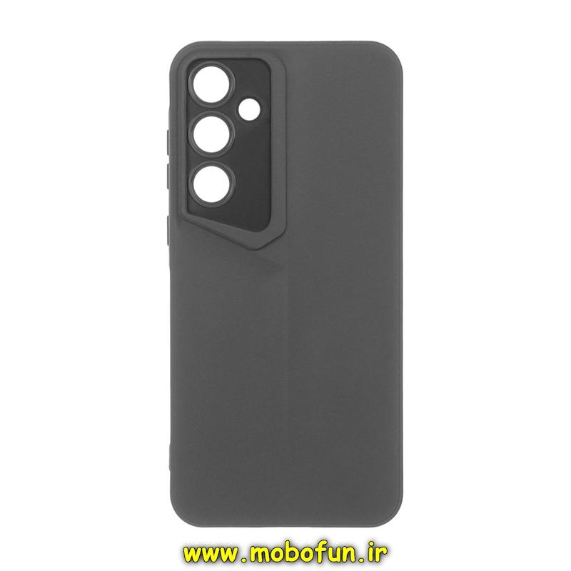 قاب گوشی Galaxy A55 سامسونگ Porsche Design سیلیکونی ژله ای محافظ لنز دار خاکستری کد 25715