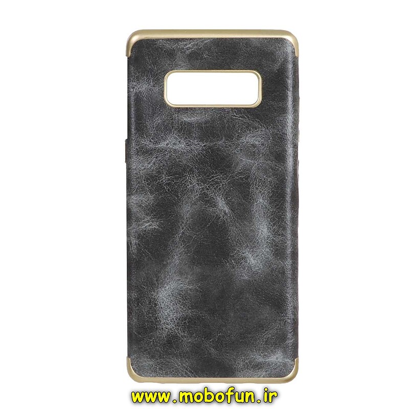 قاب گوشی Galaxy Note 8 سامسونگ طرح ژله ای چرمی ذغالی کد 25728