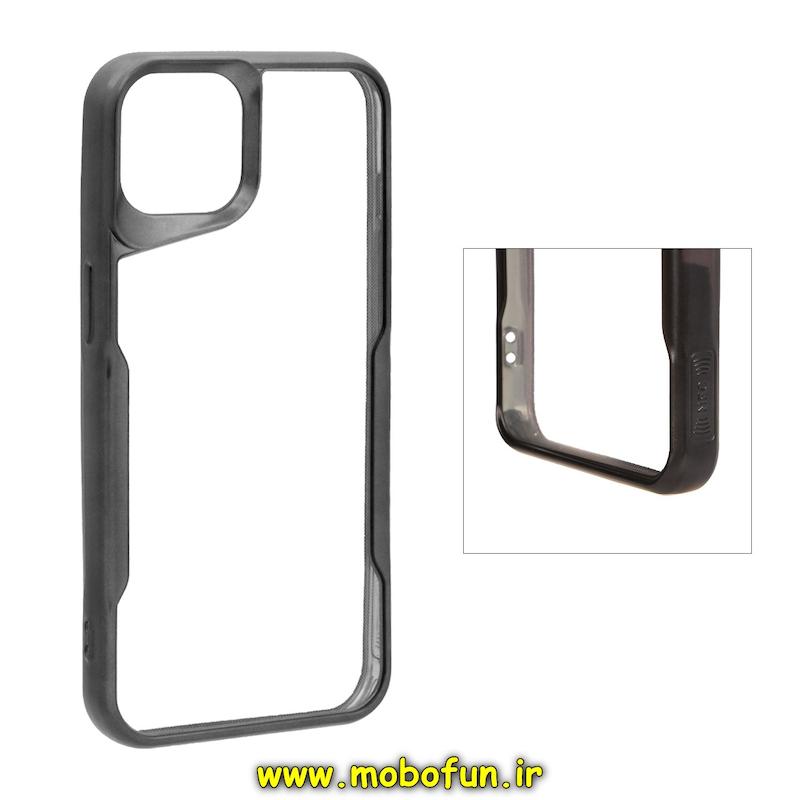 قاب گوشی iPhone 14 Pro Max آیفون نیو زون ژله ای شفاف مشکی کد 25773
