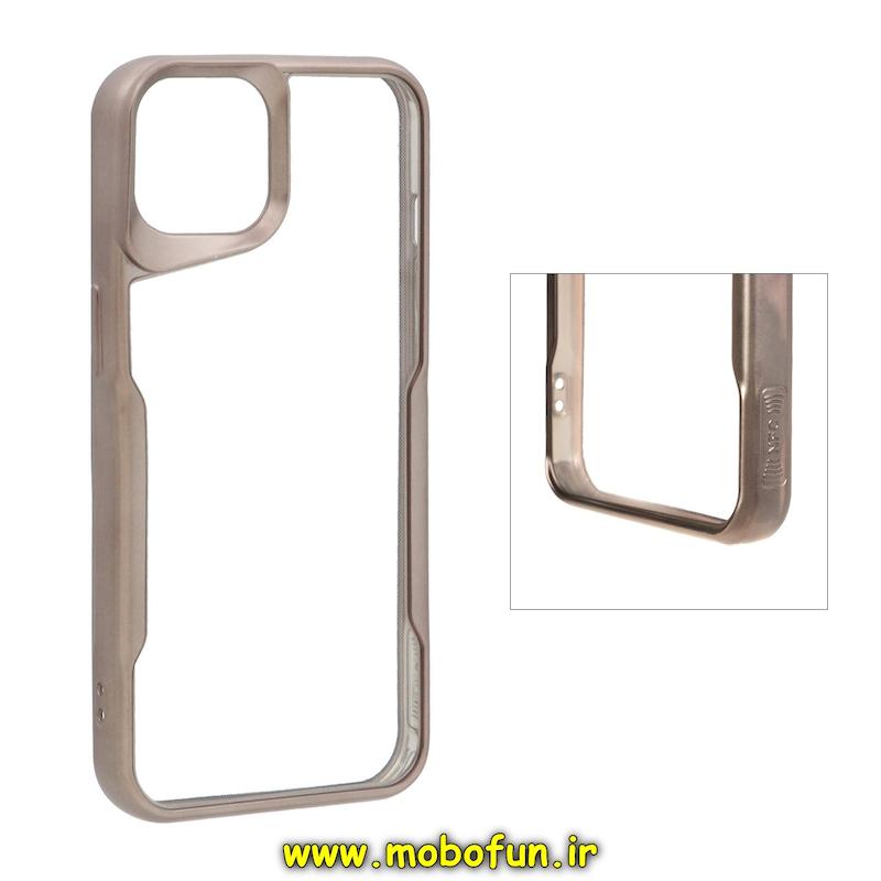 قاب گوشی iPhone 14 Pro Max آیفون نیو زون ژله ای شفاف بژ کد 25774