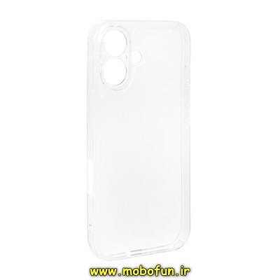 قاب گوشی iPhone 16 آیفون طرح ژله ای شفاف بی رنگ SPACE ایربگ دار محافظ لنز دار کد 25790