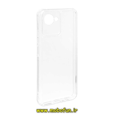 قاب گوشی Realme C30 - Realme C30S ریلمی طرح ژله ای شفاف بی رنگ SPACE ایربگ دار محافظ لنز دار کد 25937