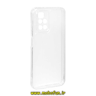 قاب گوشی (نوت 11 نسخه چین - Redmi 10 - Redmi 10 Prime - (21121119SC شیائومی طرح ژله ای شفاف بی رنگ SPACE ایربگ دار محافظ لنز دار کد 25945