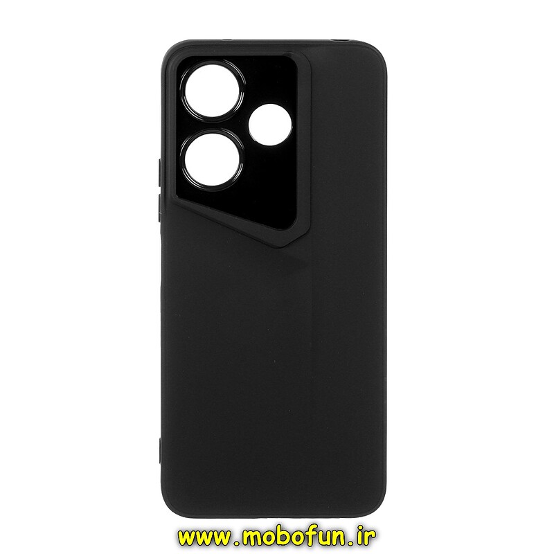 قاب گوشی Redmi 13 4G - Redmi 13 5G - Poco M6 4G شیائومی Porsche Design سیلیکونی ژله ای محافظ لنز دار مشکی کد 25947