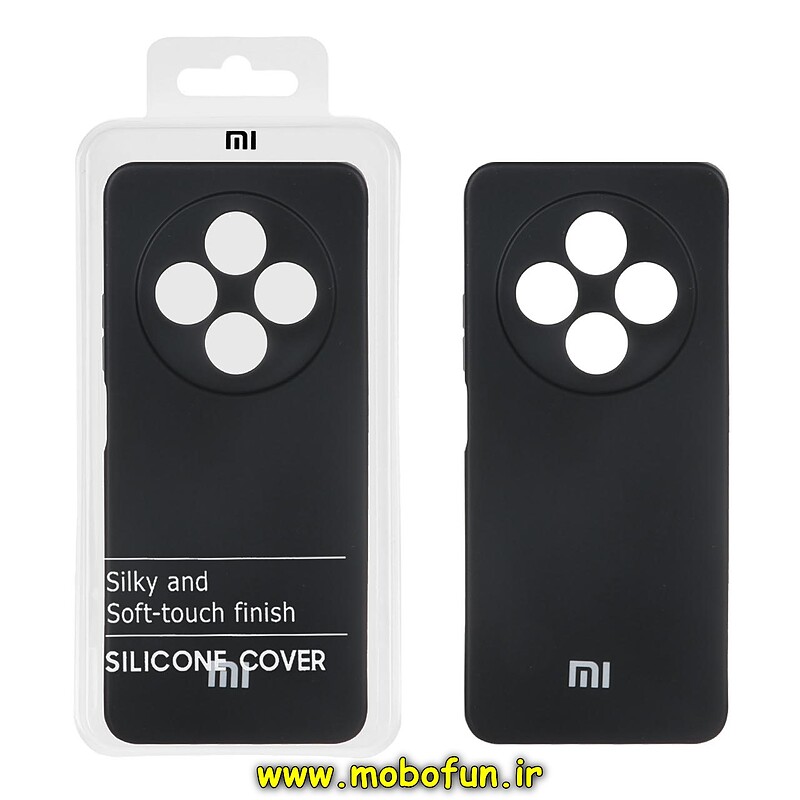 قاب گوشی Redmi 14C شیائومی سیلیکونی های کپی زیربسته پک دار مشکی کد 25956