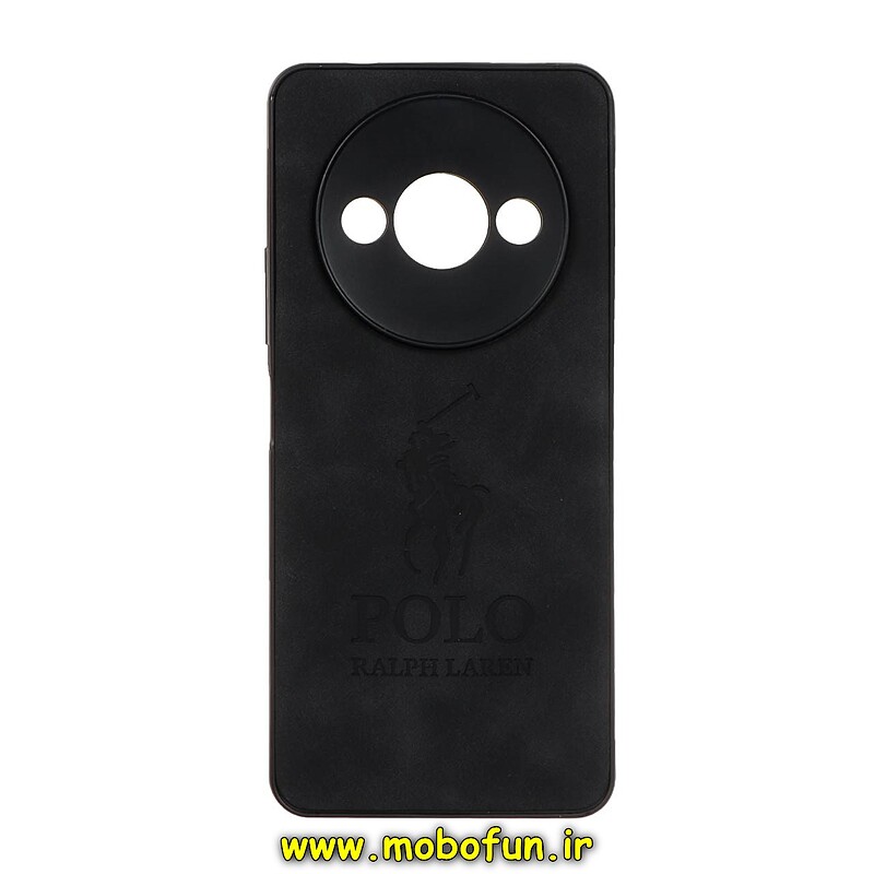 قاب گوشی Redmi A3 - Redmi A3X شیائومی طرح ژله ای چرمی جیر ساده پولو POLO RALPH مشکی کد 25972