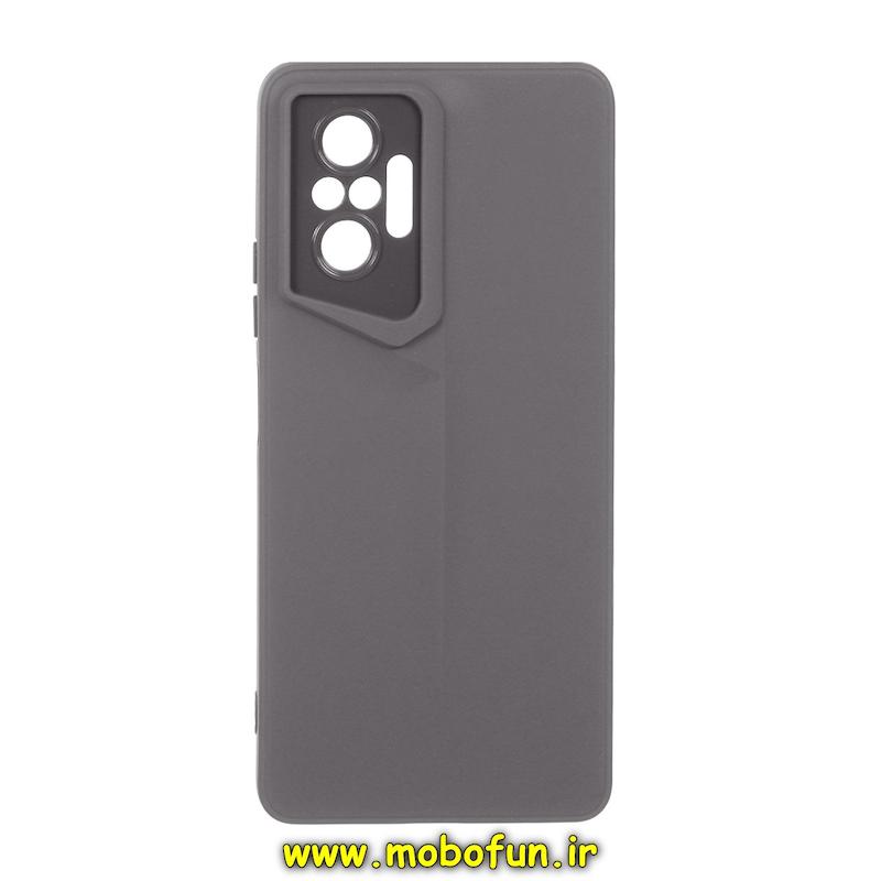 قاب گوشی Redmi Note 10 Pro 4G - Redmi Note 10 Pro Max شیائومی Porsche Design سیلیکونی ژله ای محافظ لنز دار خاکستری کد 25983