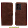 کیف گوشی Redmi Note 12 Pro Plus - Redmi Note 12 Explorer شیائومی مگنتی نیلکین NILLKIN طرح چرم کتابی محافظ لنزدار قهوه ای کد 25998