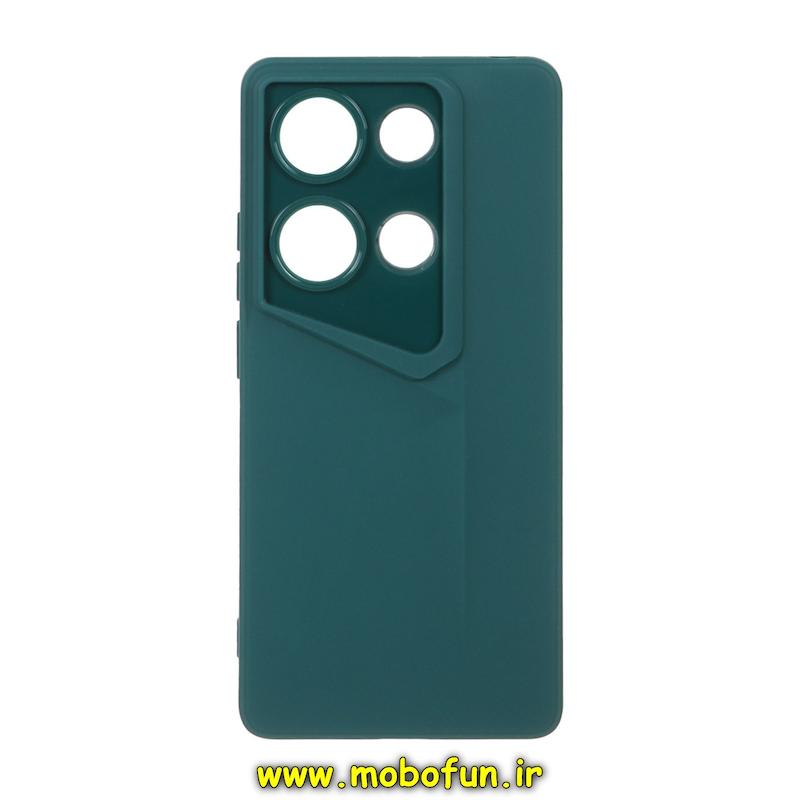 قاب گوشی Redmi Note 13 Pro 4G / Poco M6 Pro 4G / Redmi Note 14S شیائومی Porsche Design سیلیکونی ژله ای محافظ لنز دار سبز کد 26012