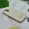 قاب گوشی iPhone 13 - iPhone 14 آیفون نگین دار سواروسکی پلاک فلزی اورجینال محافظ لنز دار سفید کد 14305