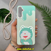 قاب گوشی Galaxy A05S سامسونگ So CooL هولوگرامی اورجینال طرح دورایمون سبز کد 14131