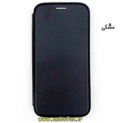 کیف مگنتی گوشی Galaxy S10 سامسونگ طرح چرم کتابی مشکی کد 26067