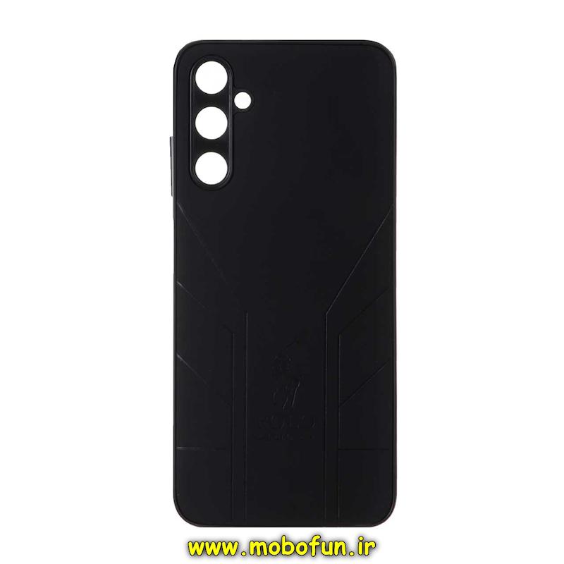 قاب گوشی Galaxy A05S سامسونگ طرح ژله ای چرمی ساده پولو POLO RALPH مشکی کد 26082