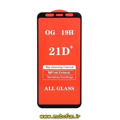 گلس گوشی شیشه ای 21D پلاس FULL سری OG اورجینال برای Galaxy A6 PLUS / J4 PLUS / J8 / A8 PLUS / A7 2018 A750 / J4 Core / J6 Plus کد 26089