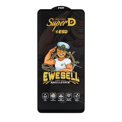 گلس گوشی شیشه ای EWESELL سری آنتی استاتیک ESD SuperD اورجینال برای Galaxy A21S / Galaxy F52 / Poco X3 GT کد 26123