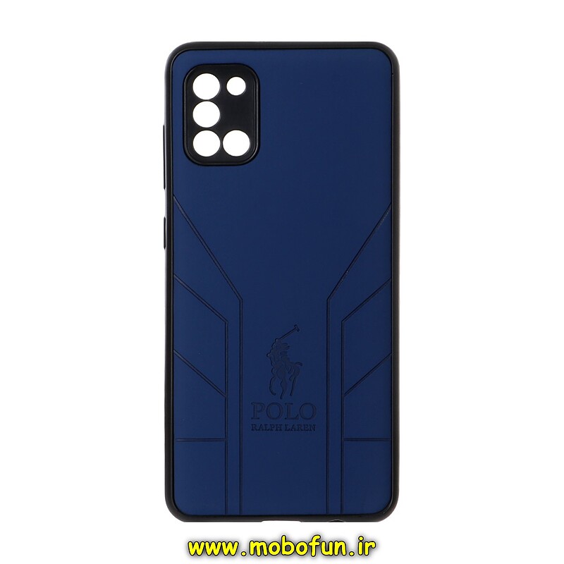 قاب گوشی Galaxy A31 سامسونگ طرح ژله ای چرمی ساده پولو POLO RALPH سرمه ای کد 26161