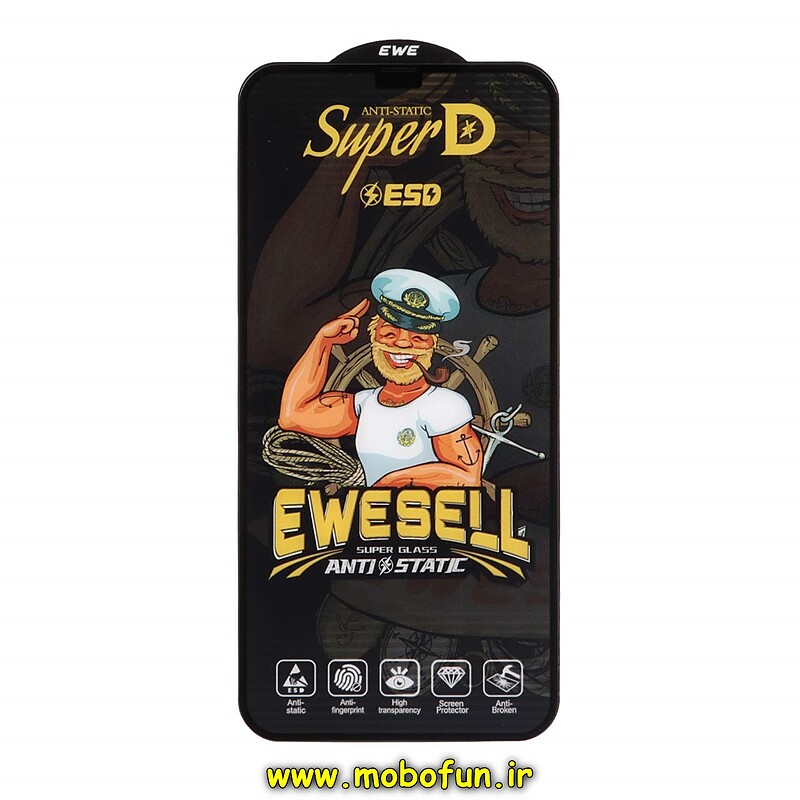 گلس گوشی شیشه ای EWESELL سری آنتی استاتیک ESD SuperD اورجینال برای iPhone 11 Pro Max - iPhone XS Max آیفون کد 26330