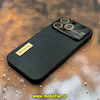 قاب گوشی iPhone 14 Pro آیفون اورجینال هارمونی چرمی Camera Lens Hard محافظ لنزدار شیشه ای مشکی کد 26491