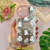 قاب گوشی iPhone 15 Pro Max آیفون بالشتی آینه ای محافظ لنز دار فانتزی طرح خرگوشی کیوت کد 26576