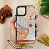 قاب گوشی iPhone 12 - iPhone 12 Pro آیفون طرح ضد ضربه هولوگرافیک چند بعدی لاکچری طرح عروسکی تدی کد 14737