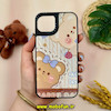 قاب گوشی iPhone 13 - iPhone 14 آیفون طرح ضد ضربه هولوگرافیک چند بعدی لاکچری طرح عروسکی تدی کد 14749