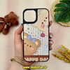 قاب گوشی iPhone 15 آیفون طرح ضد ضربه هولوگرافیک چند بعدی لاکچری طرح عروسکی تدی کد 14770