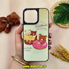 قاب گوشی iPhone 15 Pro Max آیفون طرح ضد ضربه هولوگرافیک چند بعدی لاکچری طرح عروسکی تدی کد 14771