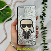 قاب گوشی Galaxy A51 سامسونگ فانتزی اکلیلی شاین سه بعدی برجسته طرح کارل Karl نقره ای کد 14638