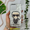 قاب گوشی iPhone 13 Pro آیفون فانتزی اکلیلی شاین سه بعدی برجسته طرح کارل Karl نقره ای کد 14645