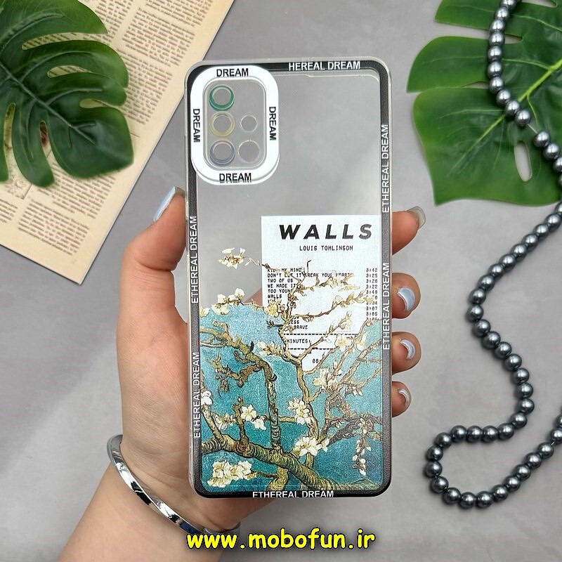 قاب گوشی Galaxy A71 سامسونگ ژله ای طرح دار شفاف محافظ لنز دار WALLS کد 26701