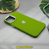 قاب گوشی iPhone 12 Pro Max آیفون سیلیکونی لنز کرومی لاکچری سبز چمنی کد 26736
