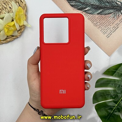 قاب گوشی Xiaomi 13T - Xiaomi 13T Pro شیائومی سیلیکونی اورجینال پاک کنی درجه یک زیربسته سورا SORA قرمز کد 26845