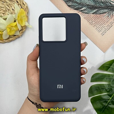 قاب گوشی Xiaomi 13T - Xiaomi 13T Pro شیائومی سیلیکونی اورجینال پاک کنی درجه یک زیربسته سورا SORA سرمه ای کد 26850