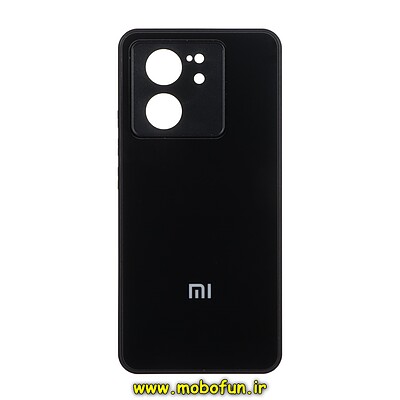 قاب گوشی Xiaomi 13T - Xiaomi 13T Pro شیائومی مدل PVD ضد خش پشت گلس شیشه ای محافظ لنز دار مشکی کد 27263