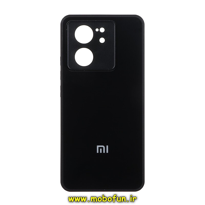 قاب گوشی Xiaomi 13T - Xiaomi 13T Pro شیائومی مدل PVD ضد خش پشت گلس شیشه ای محافظ لنز دار مشکی کد 27263