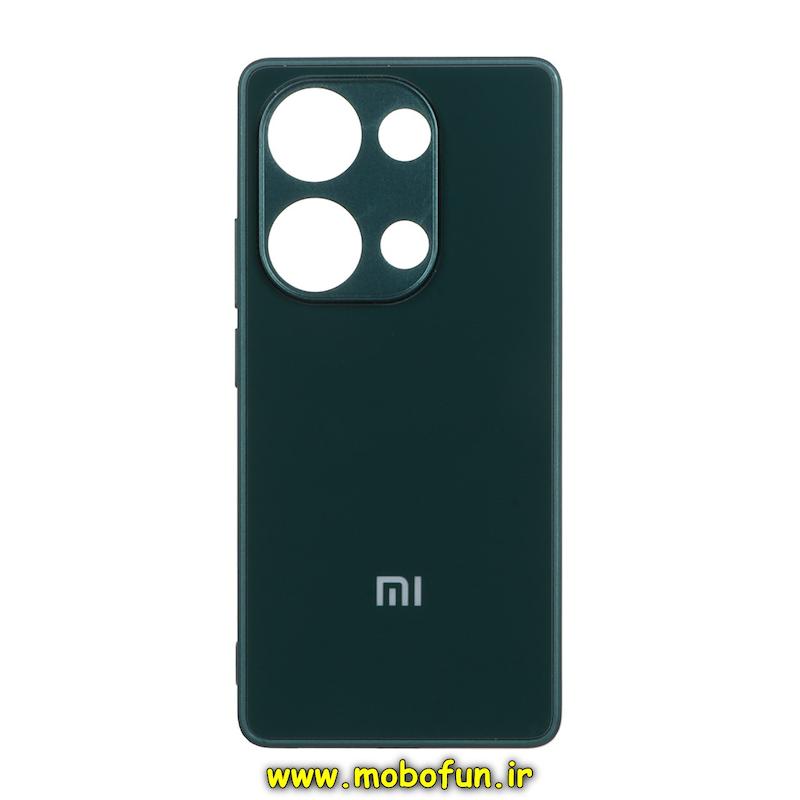 قاب گوشی Redmi Note 13 Pro 4G / Poco M6 Pro 4G / Redmi Note 14S شیائومی مدل PVD ضد خش پشت گلس شیشه ای محافظ لنز دار سبز تیره کد 27477
