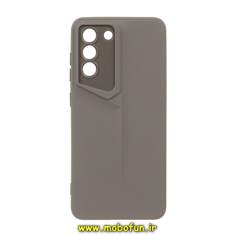 قاب گوشی Galaxy S21 FE سامسونگ Porsche Design سیلیکونی ژله ای محافظ لنز دار خاکستری کد 27485