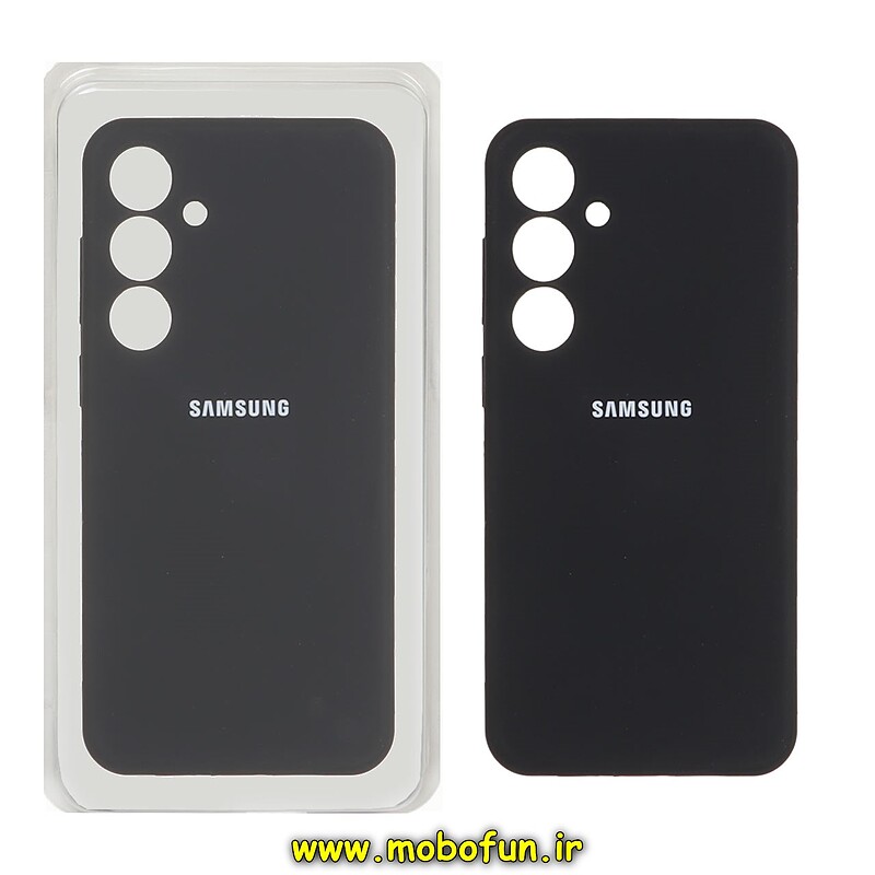 قاب گوشی Galaxy S24 Plus سامسونگ سیلیکونی اورجینال درجه یک پاک کنی زیربسته مشکی کد 27511