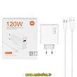 شارژر دیواری 120 وات شیائومی اورجینال توربوشارژ (دارای ریزشمارنده) به همراه کابل USB-C کد 27538